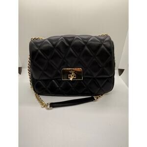 Kate Spade Carey crossbody quilted black with gold chain  NWT